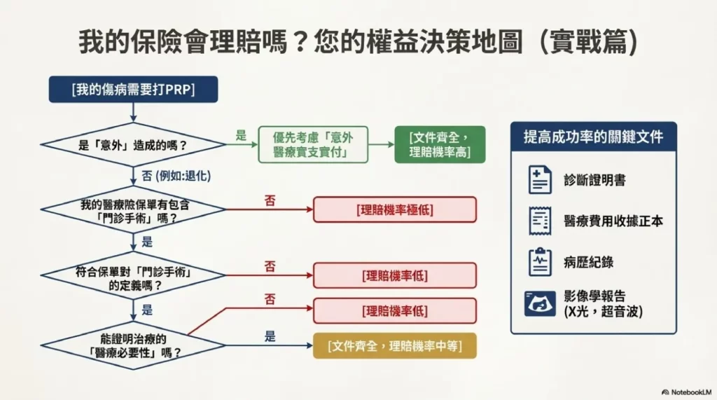 PRP 治療:流程、恢復、照護 3 PRP治療可以申請保險理賠嗎?實戰篇