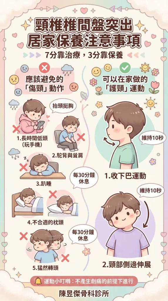 頸椎椎間盤突出是什麼?醫:嚴重會出現走路不穩,甚至影響大小便 2 頸椎椎間盤突出居家保養注意事項,治療及保養
