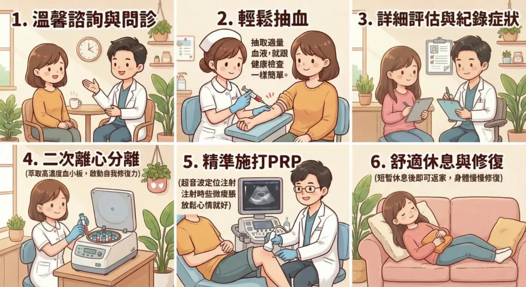 PRP 治療三步驟：安全、精準、有效