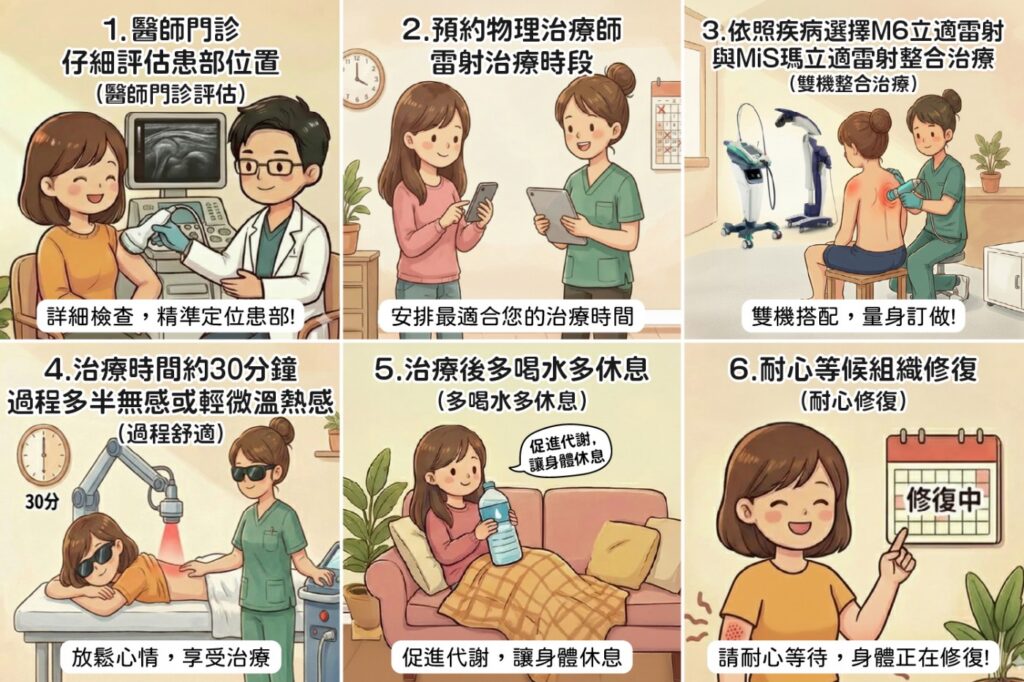 台南 高能量雷射 治療的步驟和程序